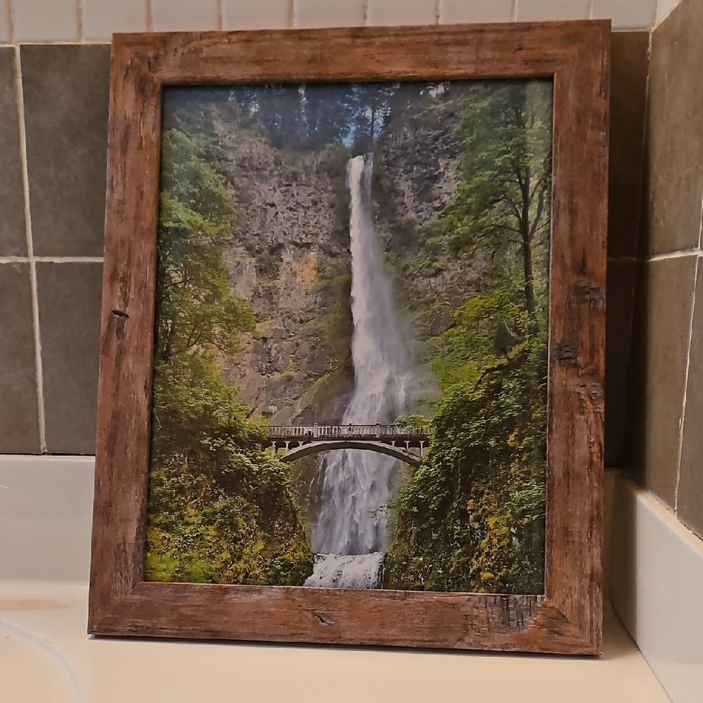 11x14 Framed Original Photogragh By Me Of Multnomah Falls In Oregon.